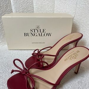 ANTONIO MELANI Burgundy Women's Heels